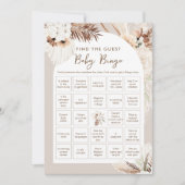 SIERRA Bohemian Vind de Gast Baby Bingo Kaart (Voorkant)