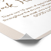 SIERRA Boho Baby Sock Hunt Baby shower Game Sign Poster (Hoek)