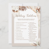 SIERRA Boho Bruiloft Tradities Vrijgezellenfeest G Kaart (Voorkant)