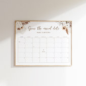 SIERRA Boho Guess De Aankomstdatum Baby Game 16x20 Poster