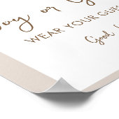 SIERRA Boho Jongen of Meisje Geslacht Spel Teken Poster (Hoek)