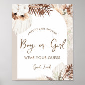 SIERRA Boho Jongen of Meisje Geslacht Spel Teken Poster (Voorkant)