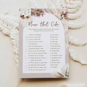 SIERRA Boho naam die taart Vrijgezellenfeest spel  Kaart