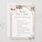 SIERRA Boho Over of Onder Vrijgezellenfeest Game K Kaart (Voorkant)