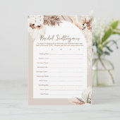 SIERRA Boho Scattergories Vrijgezellenfeest Game K Kaart (Staand voorkant)