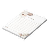 SIERRA Boho Time Capsule Baby shower Notitieblok (Linkerzijde)