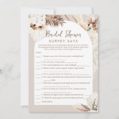 SIERRA Boho Vrijgezellenfeest Survey zegt Game Kaa Kaart (Voorkant)