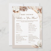 SIERRA Boho Wat is er op uw telefoon Baby shower s Kaart (Voorkant)