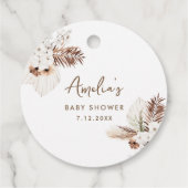 SIERRA Bohomian-Baby shower Bedankjes Labels (Achterkant)