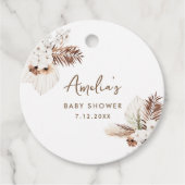 SIERRA Bohomian-Baby shower Bedankjes Labels (Voorkant)