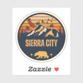 Sierra City, Californië Sticker (Vel)