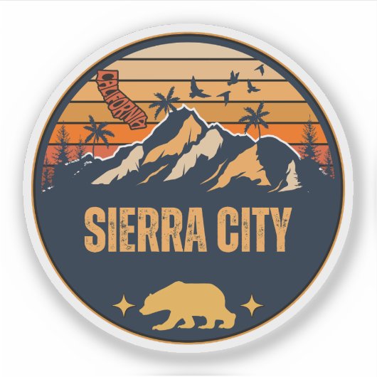 Sierra City, Californië Sticker (Voorkant)