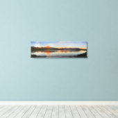 Sierra Crest Sunset - John Muir Trail Canvas Afdruk (Insitu (Houten vloer))