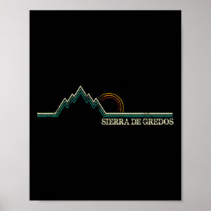 Sierra De Gredos Spanje Retro Klimmen, Skien Hiken Poster