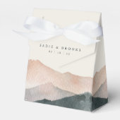 Sierra Dusk | Desert Mountain Sunset Wedding Bedankdoosjes (Voorkant Zijde)