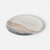 Sierra Dusk | Desert Mountain Sunset Wedding Papieren Bordje (Gekanteld)