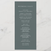 Sierra Dusk | Desert Mountain Sunset Wedding Programmakaart (Achterkant)