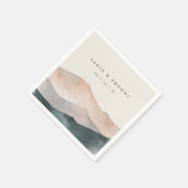 Sierra Dusk | Desert Mountain Sunset Wedding Servet (Hoek)