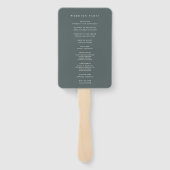 Sierra Dusk | Desert Mountain Wedding Program Handwaaier (Achterkant)