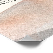 Sierra Dusk Desert Mountain Wedding Zitting Grafie Poster (Hoek)