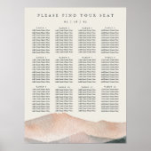 Sierra Dusk Desert Mountain Wedding Zitting Grafie Poster (Voorkant)