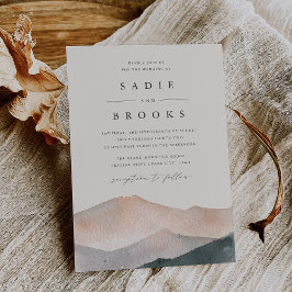 Sierra Dusk | Desert Sunset Mountain Wedding Kaart