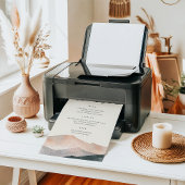 Sierra Dusk | Mountain Wedding Guestbook Sign Poster