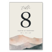 Sierra Dusk | Woestijnberg bruiloft 3.5x5" Kaart (Achterkant)