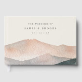 Sierra Dusk | Woestijnberg zonsondergang bruiloft Gastenboek (Voorkant)