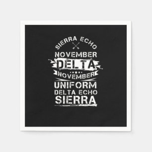 Sierra Echo November Delta November Uniform Delta Servet