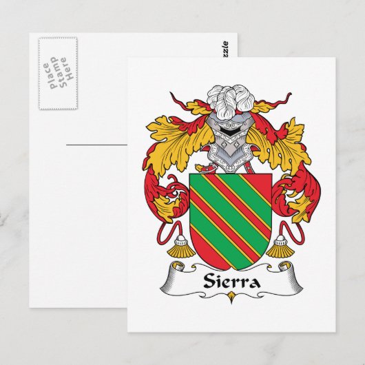 Sierra Family Crest Briefkaart (Voorkant / Achterkant)