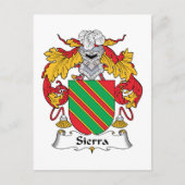 Sierra Family Crest Briefkaart (Voorkant)