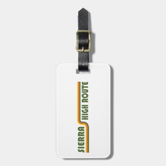 Sierra High Route, Californië Bagagelabel (Voorkant verticaal)