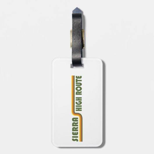 Sierra High Route, Californië Bagagelabel (Achterkant verticaal)