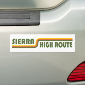 Sierra High Route, Californië Bumpersticker (Op auto)