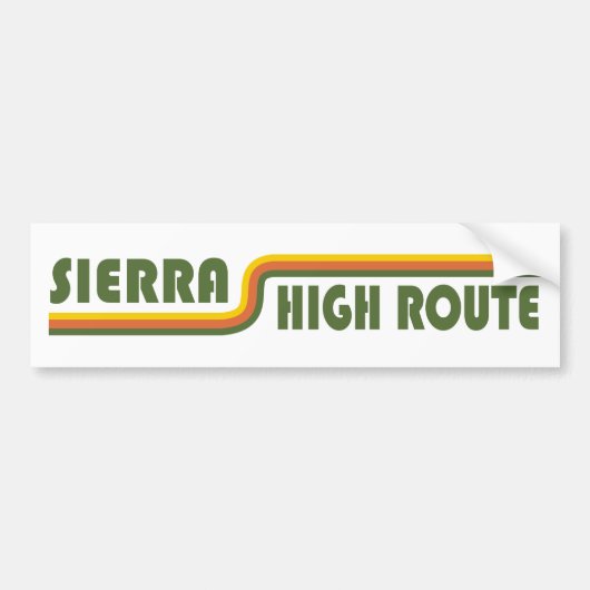 Sierra High Route, Californië Bumpersticker (Voorkant)