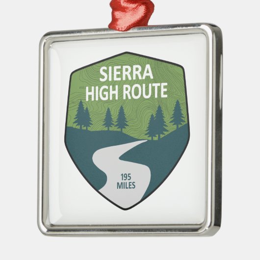 Sierra High Route Metalen Ornament (Links)