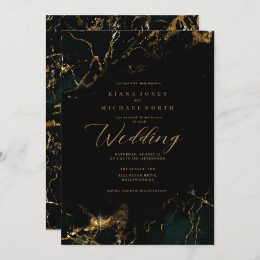 Sierra Jack ID644 gr/blk Uitnodiging (Voorkant / Achterkant)