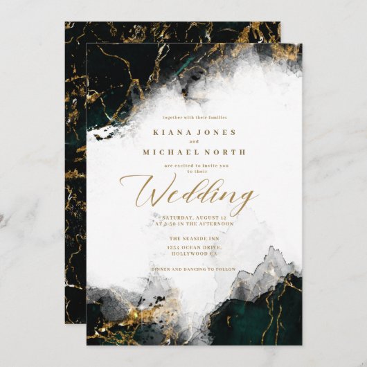 Sierra Jack ID644 gr/wht Uitnodiging (Voorkant / Achterkant)