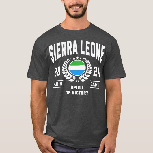 Sierra Leone 2024 Sports Lover T-shirt (Voorkant)
