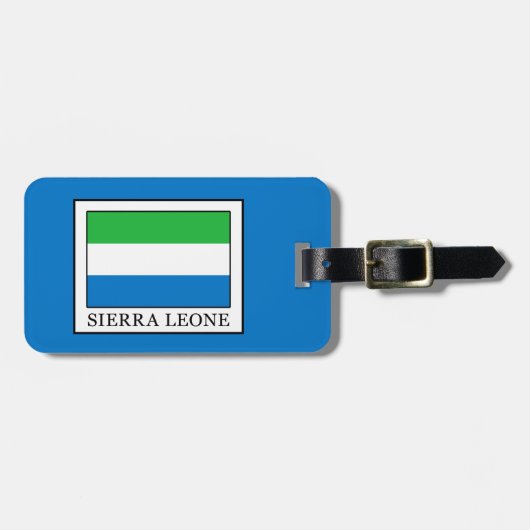 Sierra Leone Bagagelabel (Voorkant horizontaal)