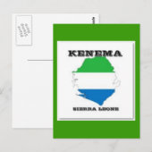 Sierra Leone, Briefkaart van de Kaart (Kenema) (Voorkant / Achterkant)
