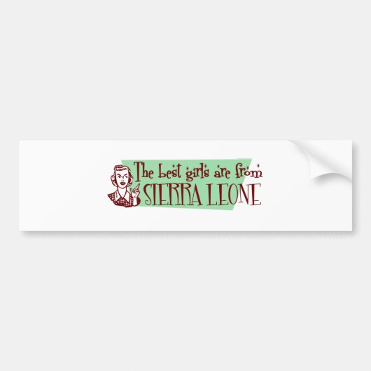 SIERRA LEONE BUMPERSTICKER (Voorkant)