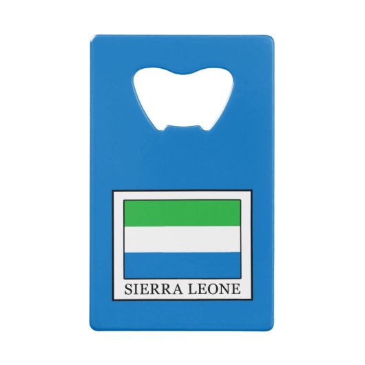 Sierra Leone Creditkaart Flessenopener (Voorkant)