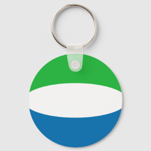 Sierra Leone Fisheye Flag Sleutelhanger