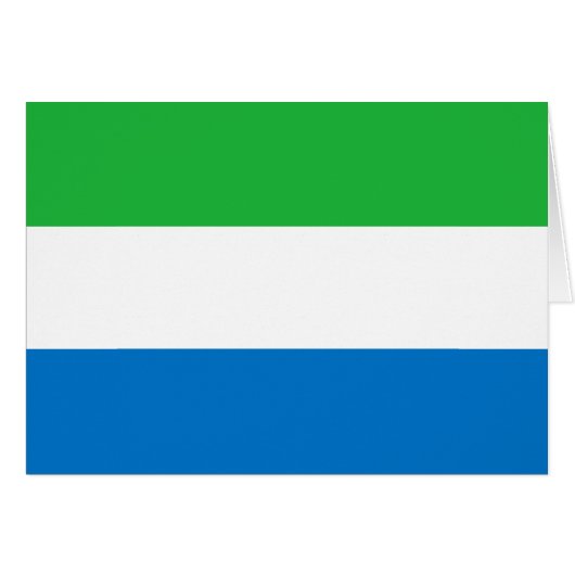 Sierra Leone Flag (Voorkant Horizontaal)
