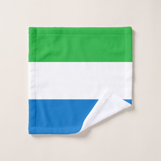 Sierra Leone Flag Bad Handdoek (Wasdoekje)