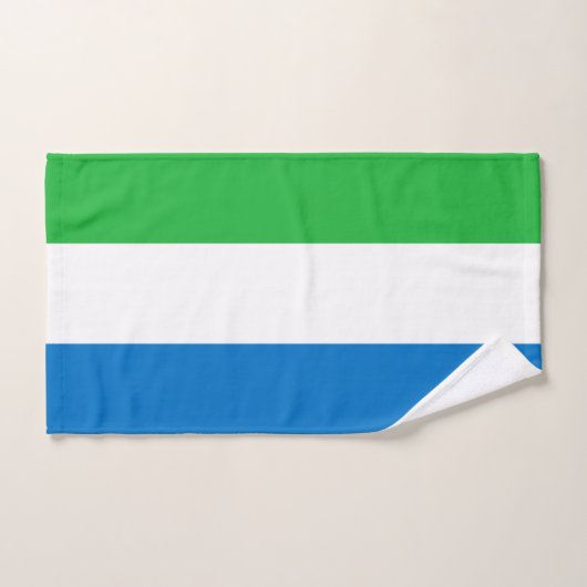 Sierra Leone Flag Bad Handdoek (Handdoek)