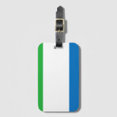 Sierra Leone flag Bagagelabel (Voorkant (verticaal))