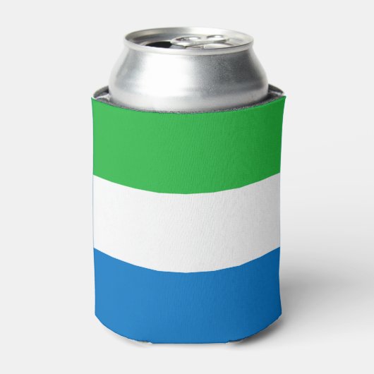 Sierra Leone Flag Blikjeskoeler (Blikje Voorkant)